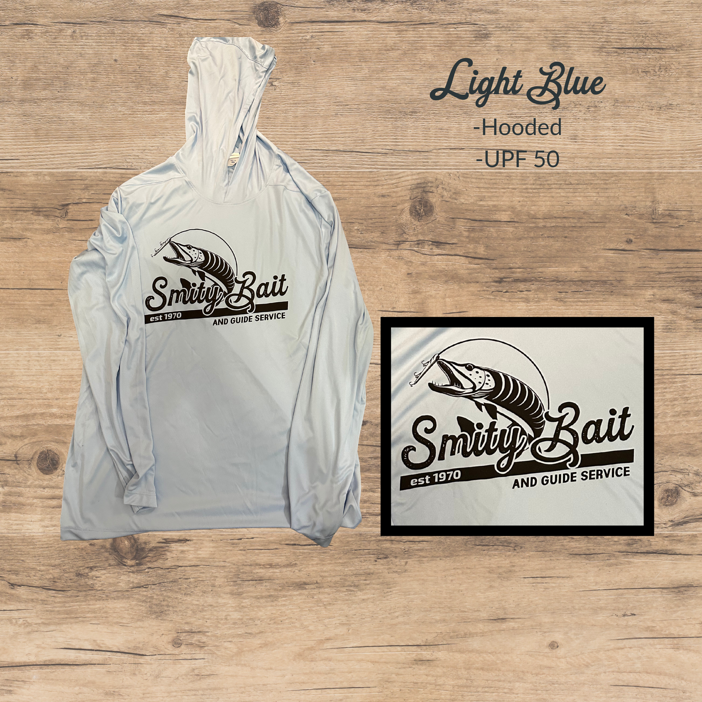 Hooded Sun Shirt - Light Blue