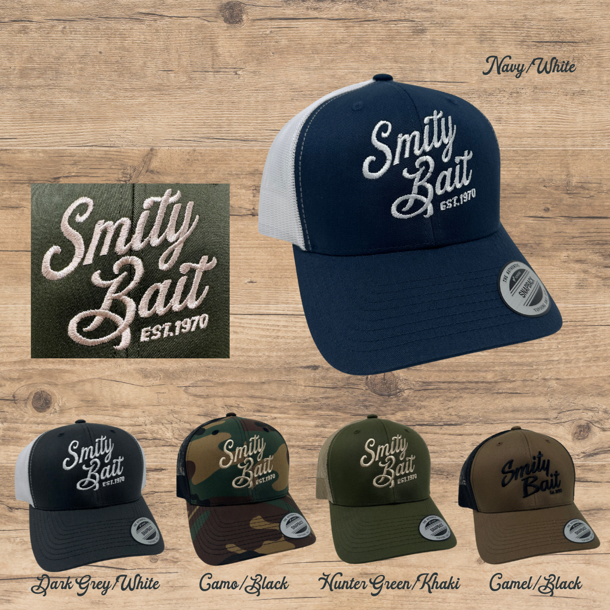 Embroidered Snapback Ball Cap