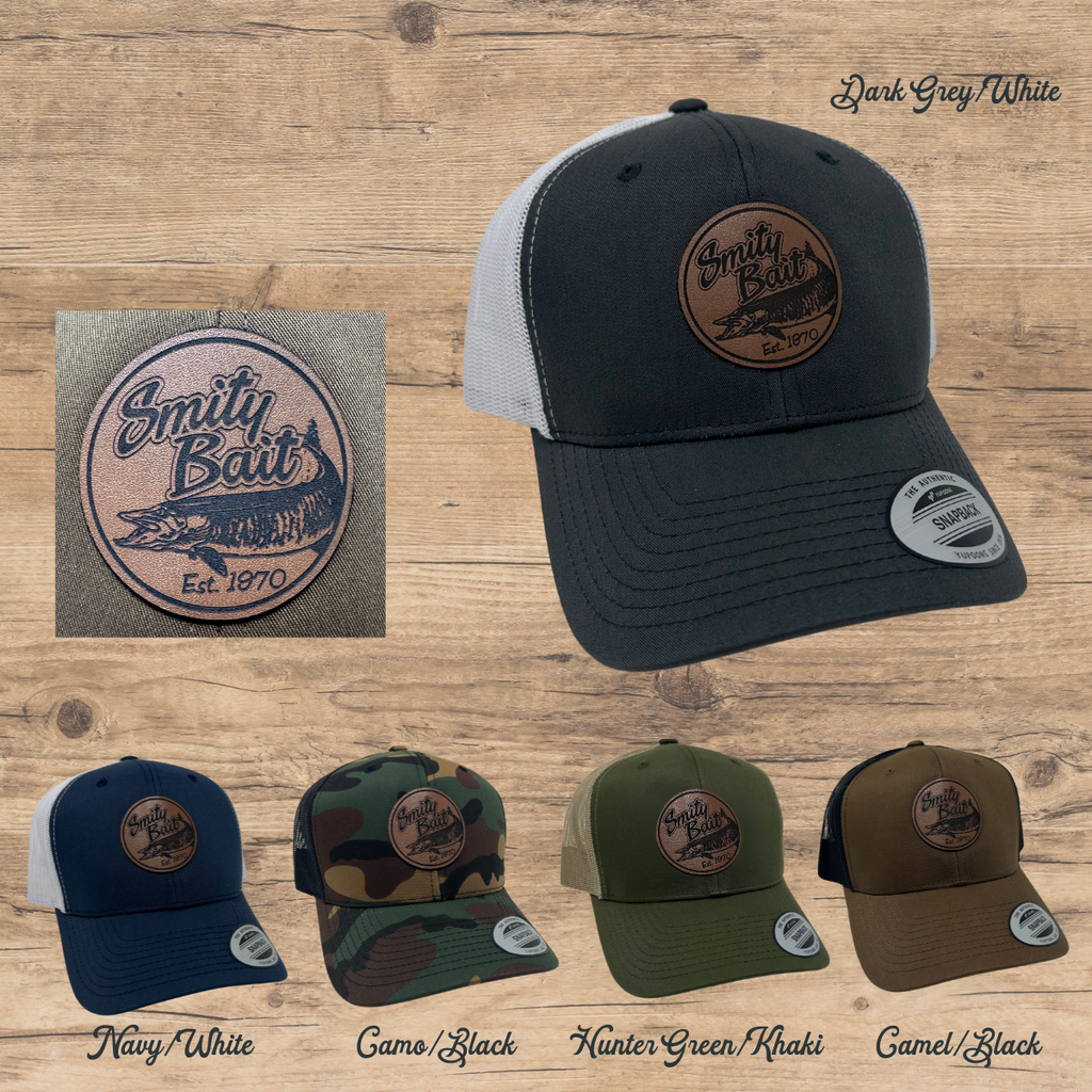 Circle Musky Leather Patch Snapback Ball Cap