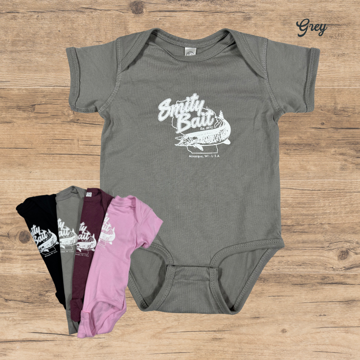 Infant One-Piece Bodysuit - Wisconsin Musky