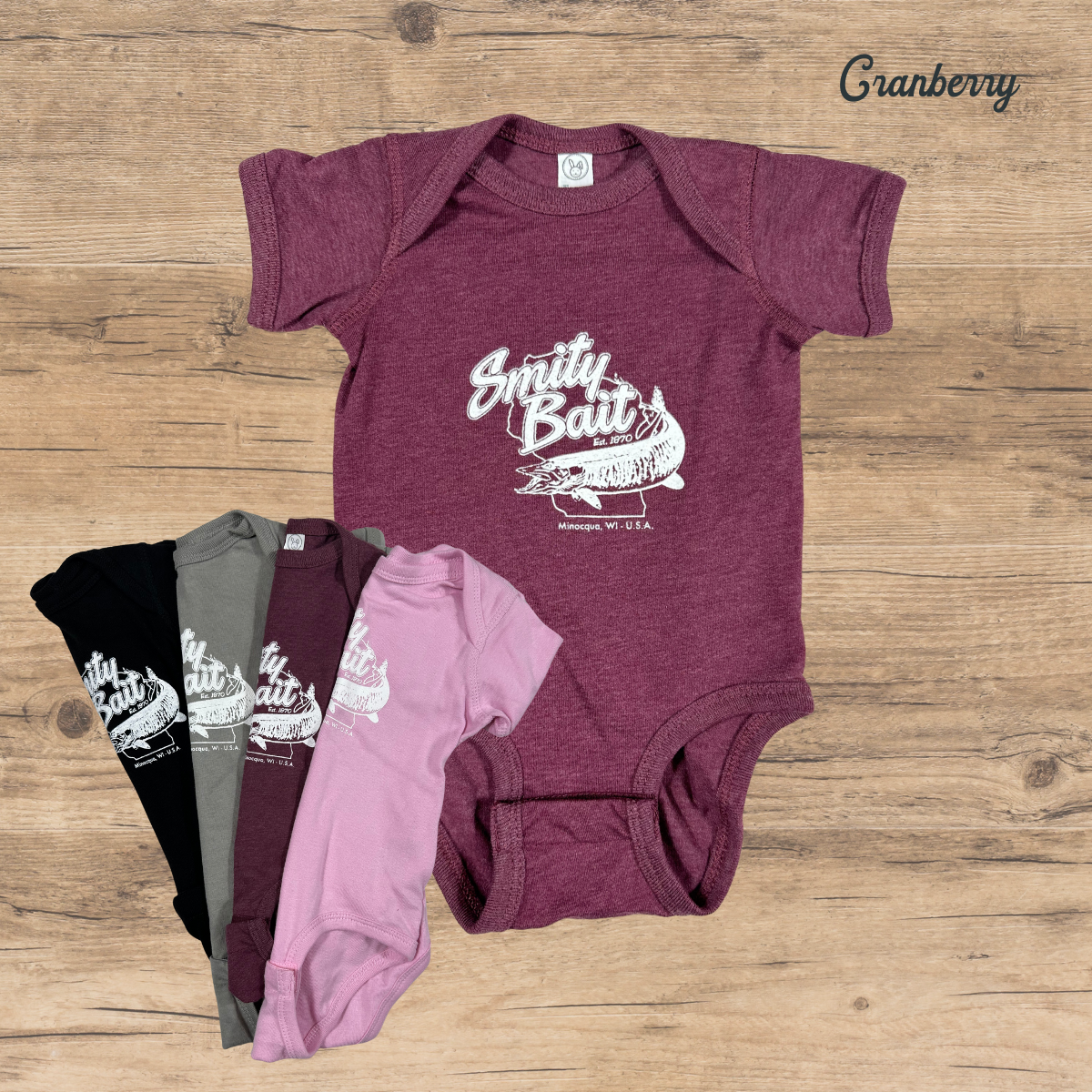 Infant One-Piece Bodysuit - Wisconsin Musky