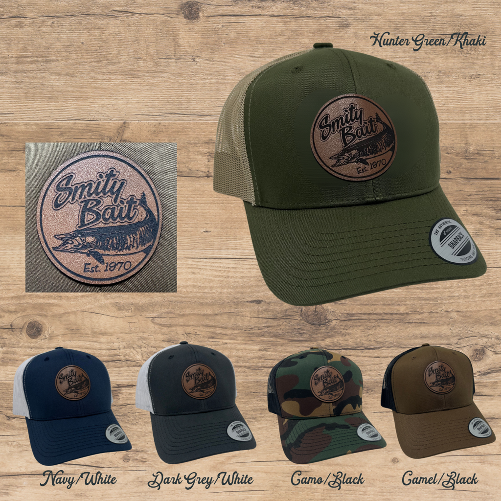 Circle Musky Leather Patch Snapback Ball Cap