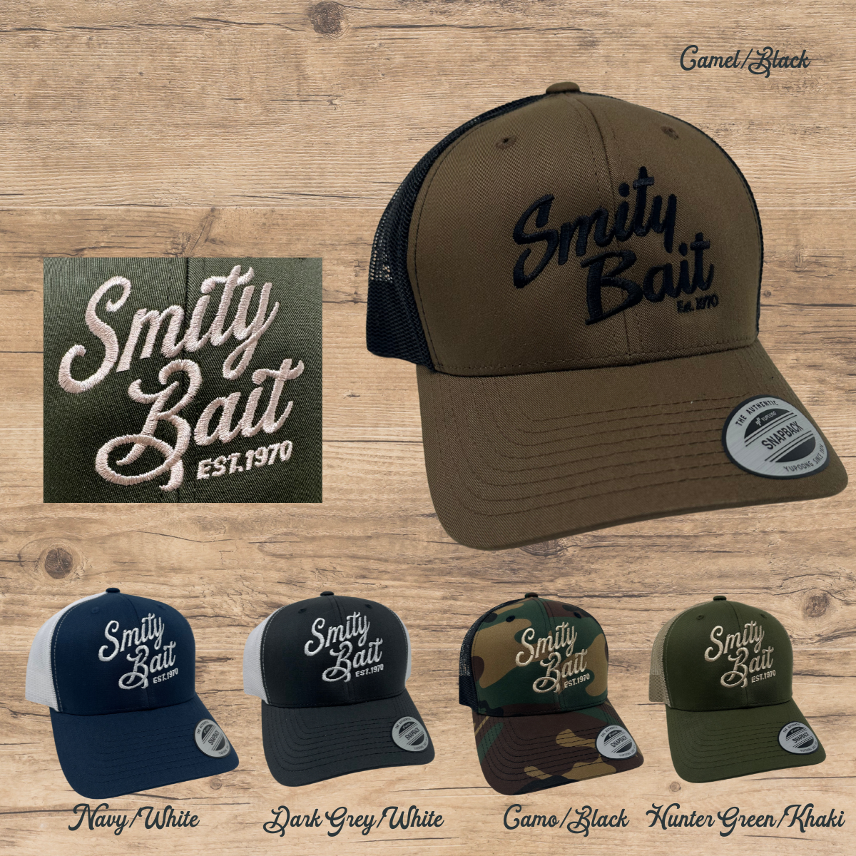 Embroidered Snapback Ball Cap