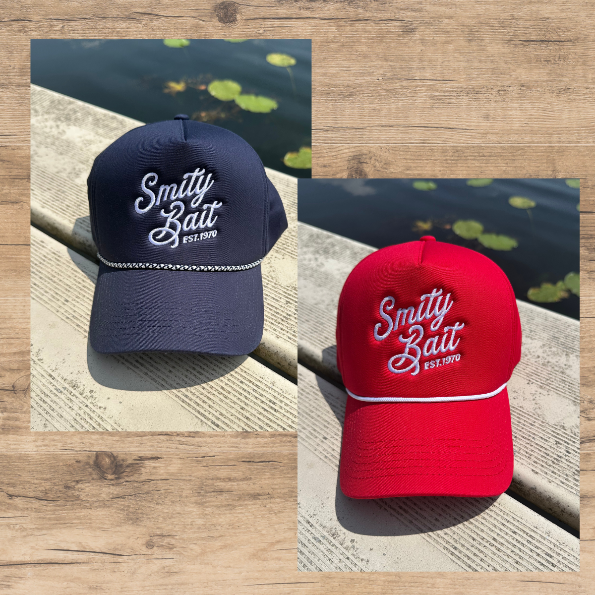 Smity Bait Embroidered Rope Snapback Ball Cap