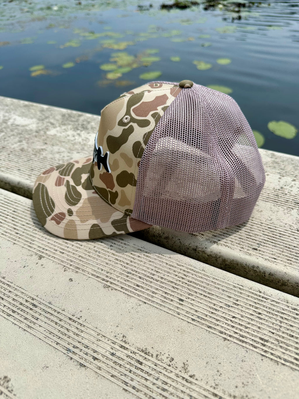 Musky PVC Patch Duck Camo Snapback Ball Cap