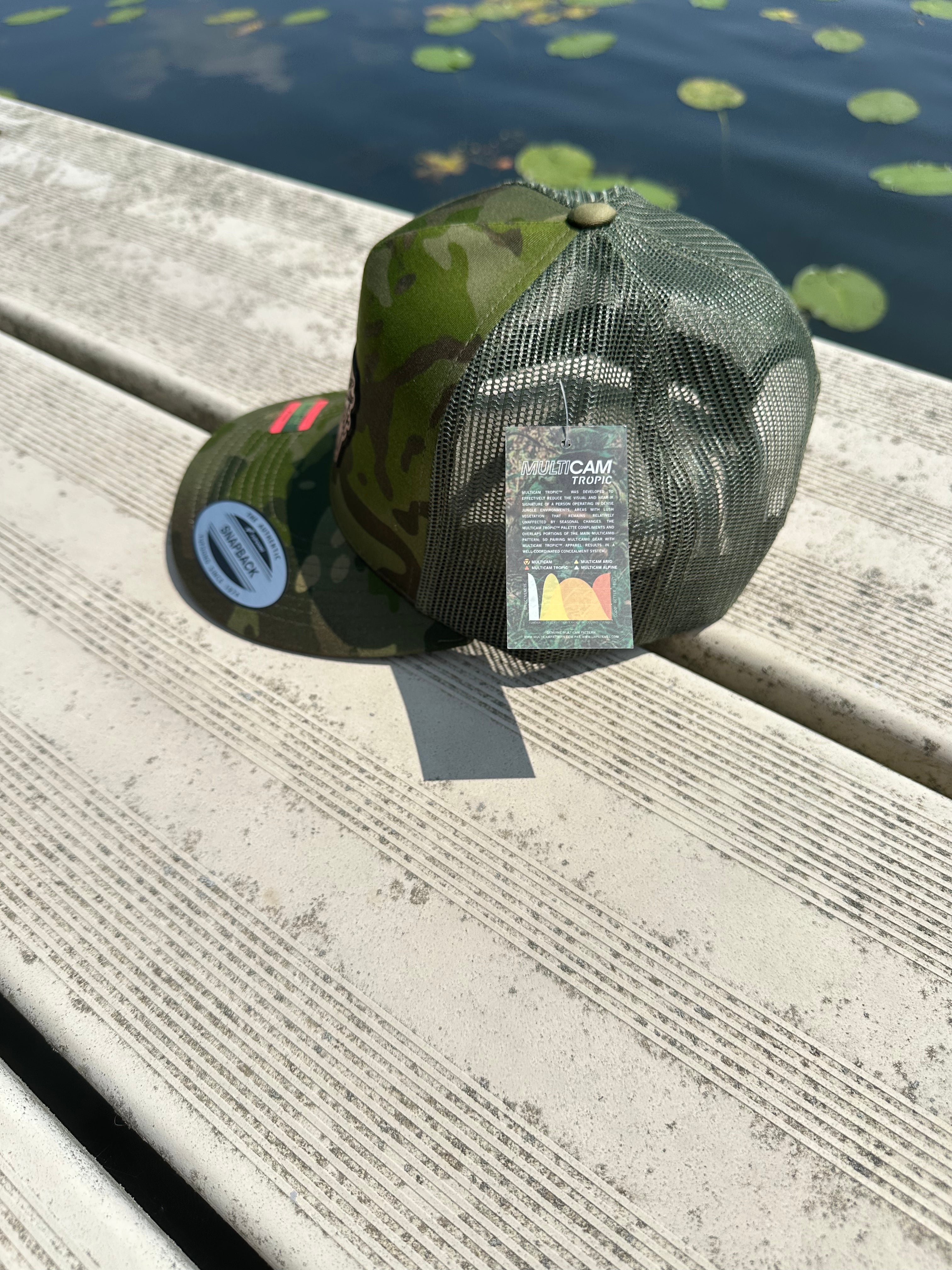 Camo Musky Leather Patch Snapback Ball Caps