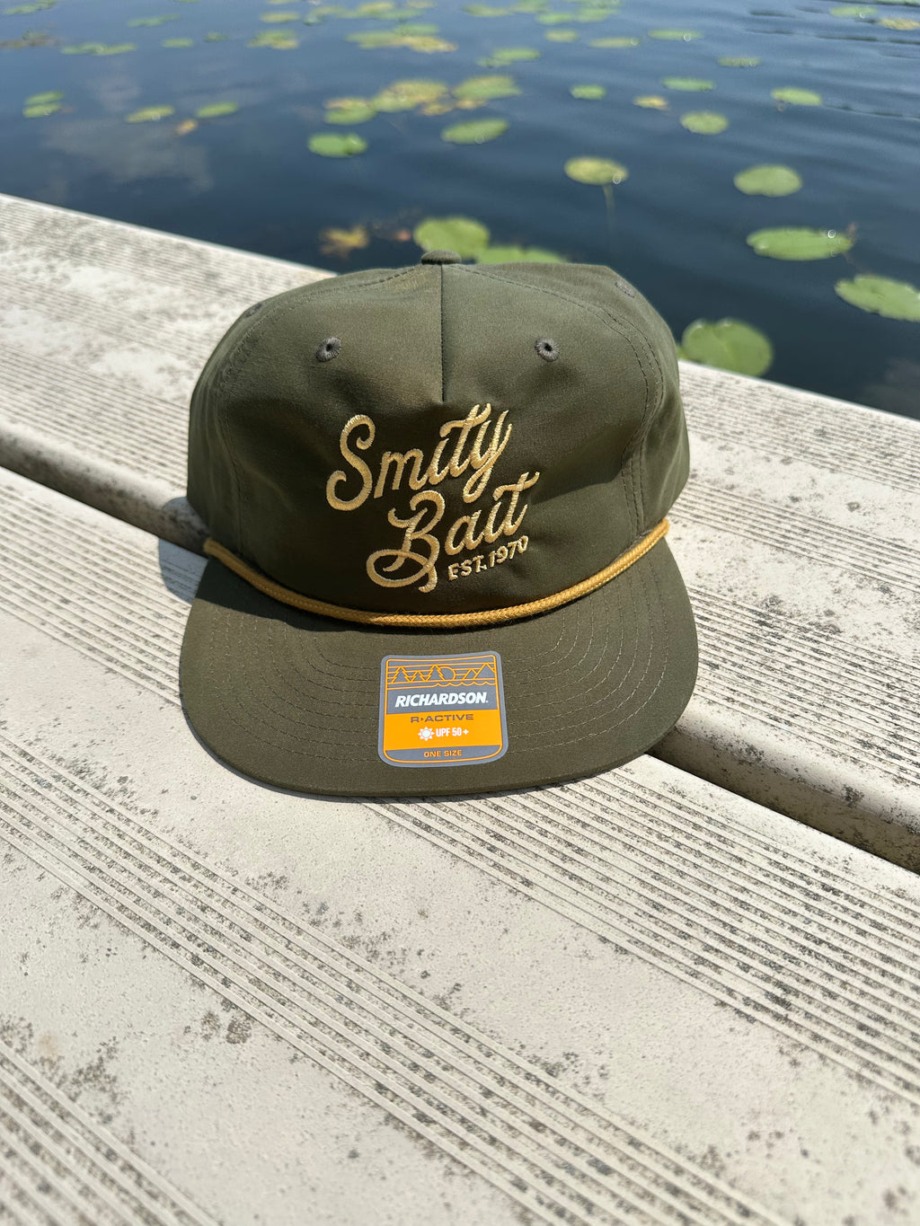 Smity Bait Embroidered Rope UV 50+ Snapback Cap