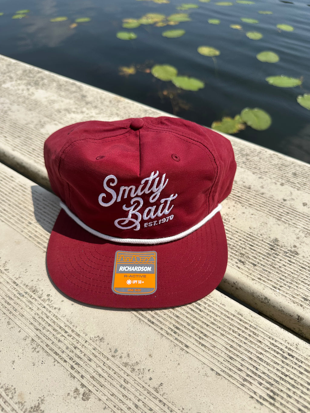 Smity Bait Embroidered Rope UV 50+ Snapback Cap