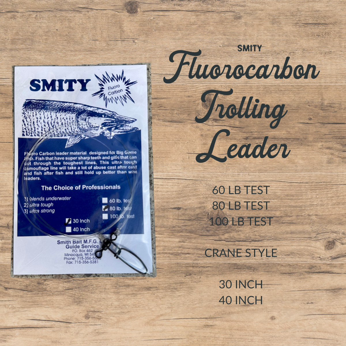 Smity Trolling Fluorocarbon Leader