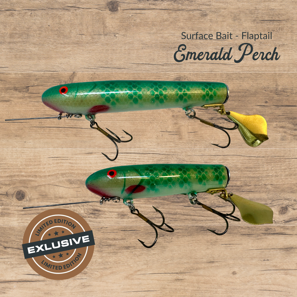 Limited Edition - Emerald Perch Flap Tail