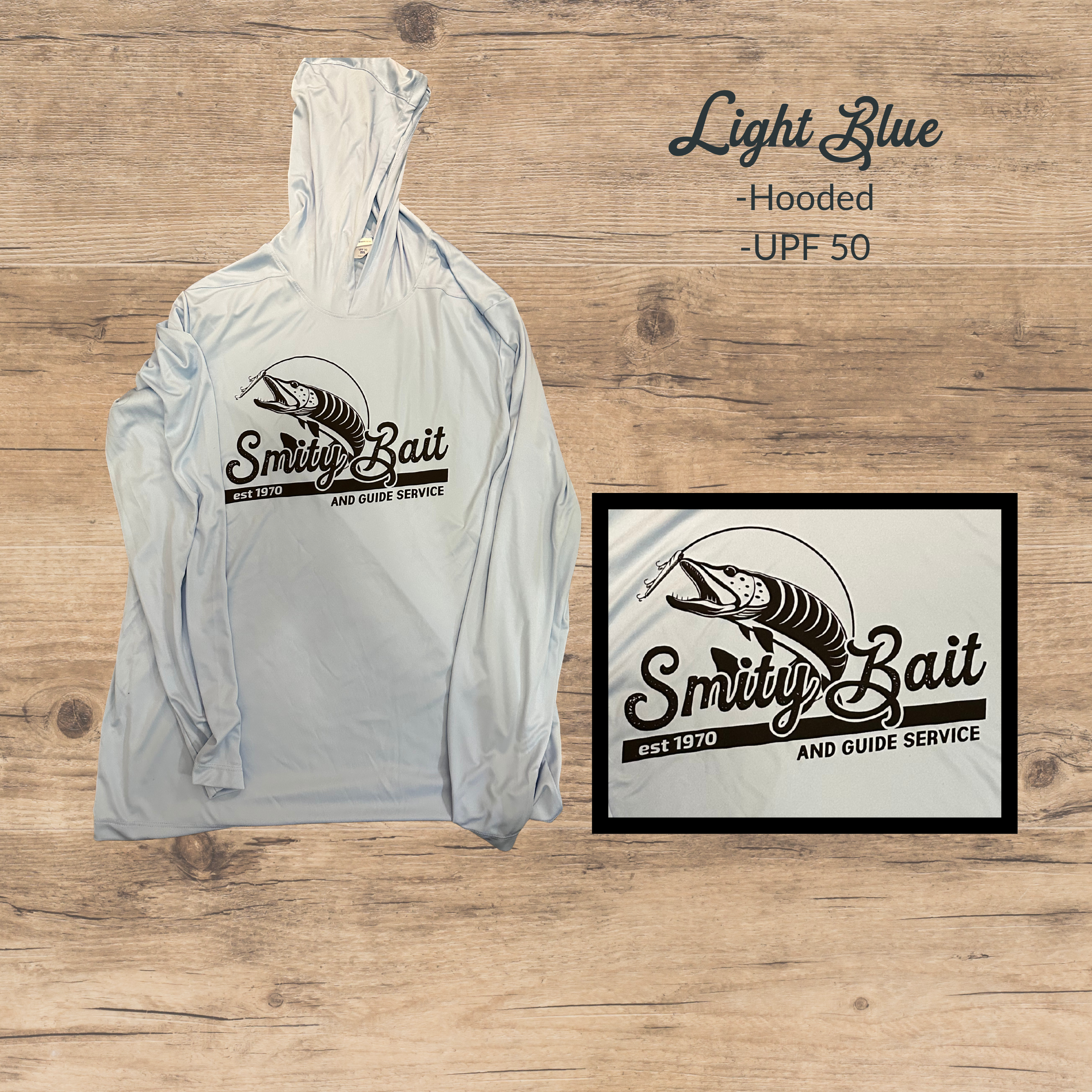 Hooded Sun Shirt - Light Blue